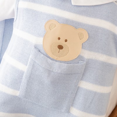  Saída de Maternidade Theodoro - Azul Bebê e Branco